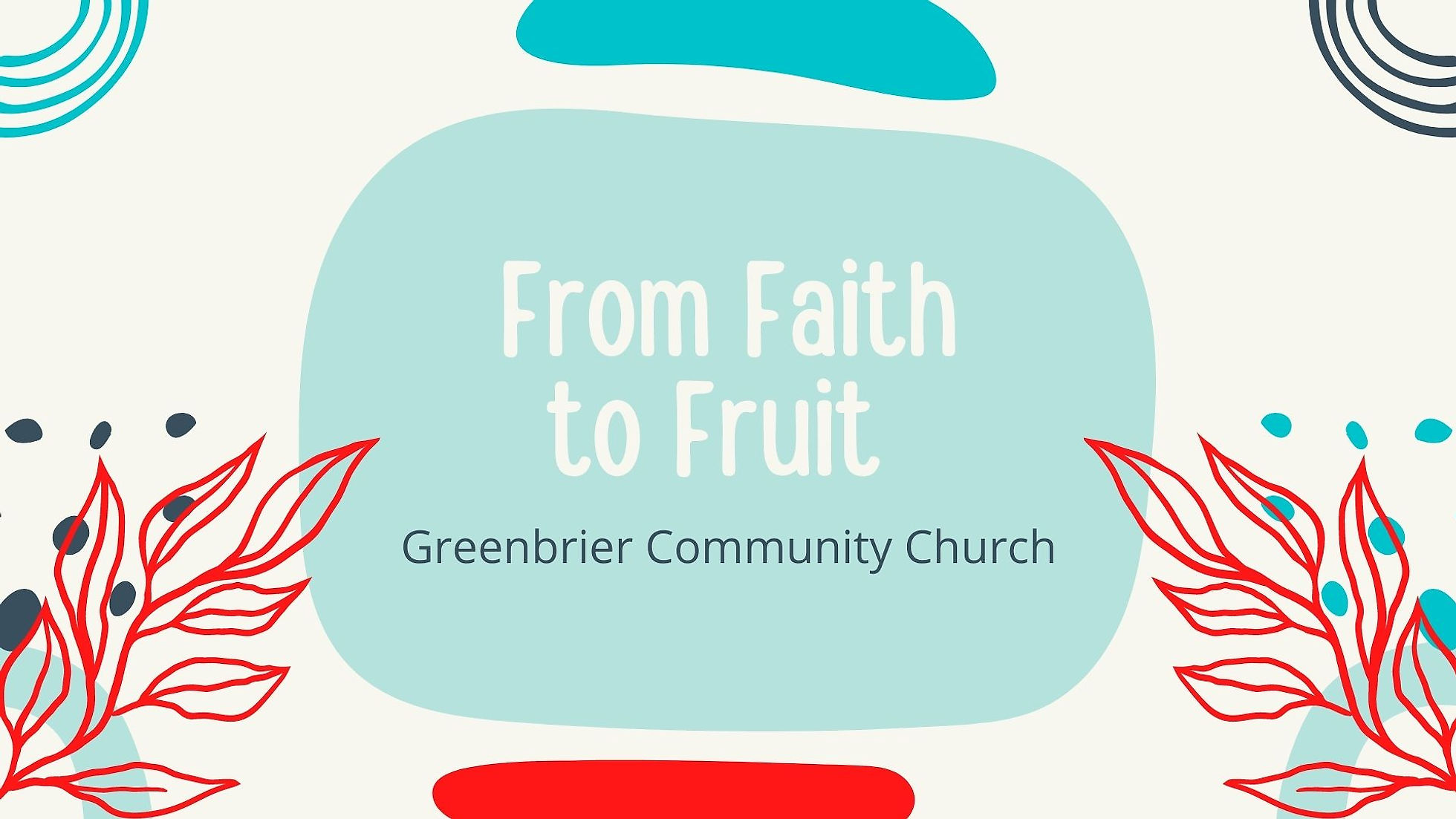 2022-05-08  From Faith to Fruit - I Have to Get Ahold of Myself